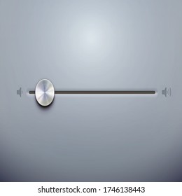 sound mixer illustration. User interface power slider buttons