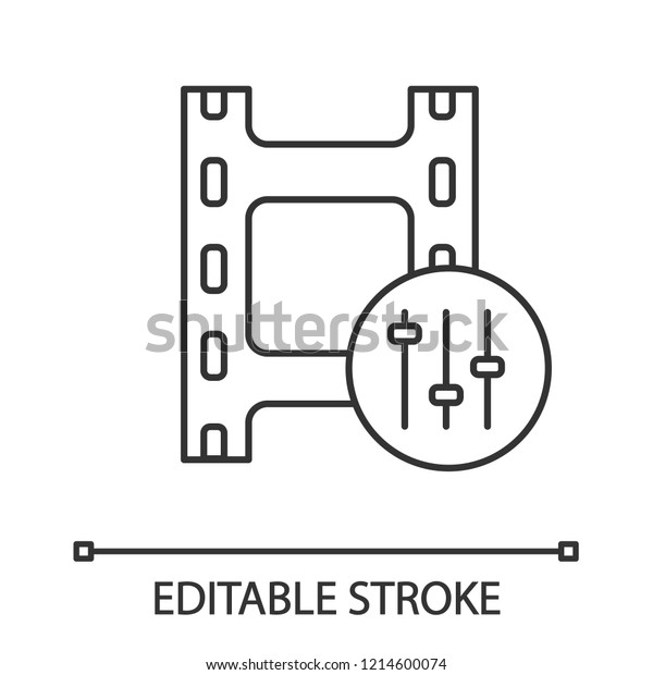 Sound Mixer Linear Icon Audio Equalizer Stock Vector Royalty Free