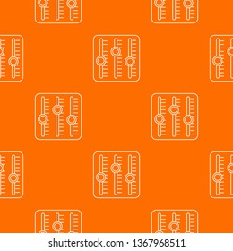 Sound mixer pattern vector orange for any web design best