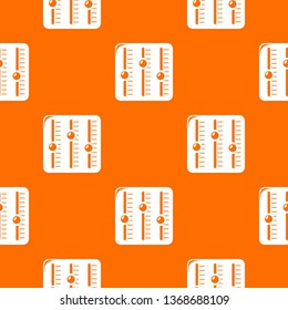 Sound mixer pattern vector orange for any web design best