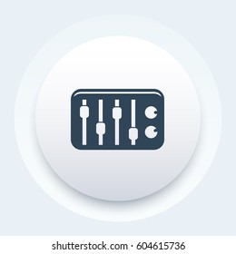 sound mixer vector icon