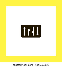 sound mixer vector icon. flat design