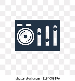 Sound mixer vector icon isolated on transparent background, Sound mixer transparency concept can be used web and mobile