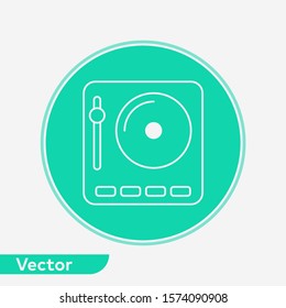 Sound mixer vector icon sign symbol