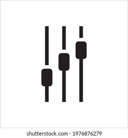 Sound mixer vector icon. Studio sound mixer flat sign design illustration. Sound mixer symbol pictogram