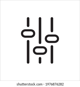 Sound mixer vector icon. Studio sound mixer flat sign design illustration. Sound mixer symbol pictogram