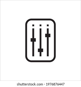 Sound mixer vector icon. Studio sound mixer flat sign design illustration. Sound mixer symbol pictogram