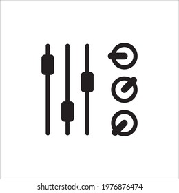 Sound mixer vector icon. Studio sound mixer flat sign design illustration. Sound mixer symbol pictogram