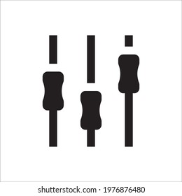Sound mixer vector icon. Studio sound mixer flat sign design illustration. Sound mixer symbol pictogram