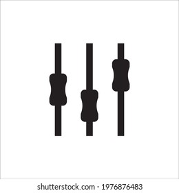 Sound mixer vector icon. Studio sound mixer flat sign design illustration. Sound mixer symbol pictogram