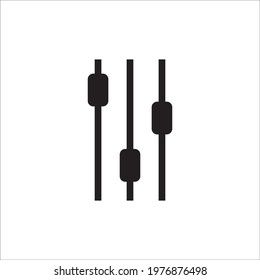 Sound mixer vector icon. Studio sound mixer flat sign design illustration. Sound mixer symbol pictogram