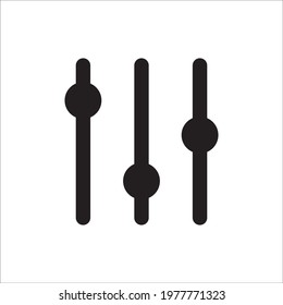 Sound mixer vector icon. Studio sound mixer flat sign design illustration. Sound stereo mixer symbol pictogram