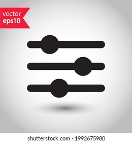 Sound mixer vector icon. Studio sound mixer flat sign design illustration. Sound mixer symbol pictogram