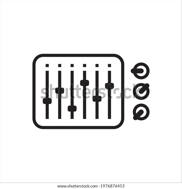 Sound mixer
vector icon. Studio sound mixer flat sign design illustration.
Sound mixer symbol
pictogram