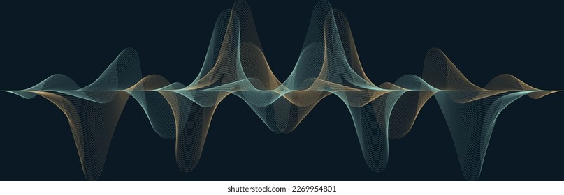 sound mixer wave background. sound wave pattern element. colored sound wave lines. music wave, radio signal frequency. stripe pattern white line background
