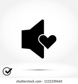 Sound mode icon, Vector EPS 10 illustration style