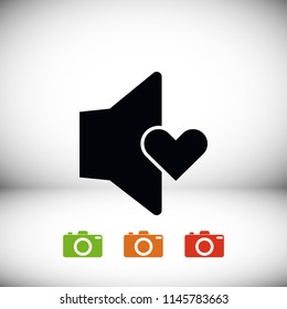 Sound mode icon, Vector EPS 10 illustration style