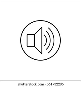 Sound mode line icon, mobile sign and loud, vector graphics, a linear pattern on a white background, eps 10.
