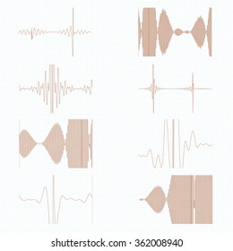 Sound Modulation for Design Project - vector set