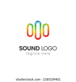Sound Music Modern Minimalistic Logo Design Template