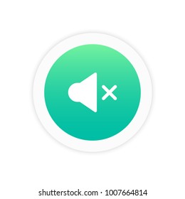 Sound mute icon sign symbol vector illustration  icon.