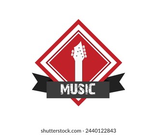 Sound neon sign. Karaoke neon sign. Rock Show. Radio, bright signboard, light banner. Logo, label, emblem.