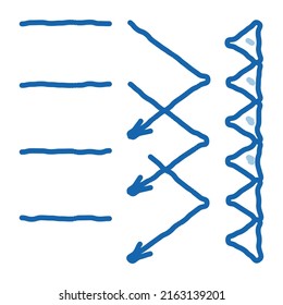 sound obstacle sketch icon vector. Hand drawn blue doodle line art sound obstacle sign. isolated symbol illustration