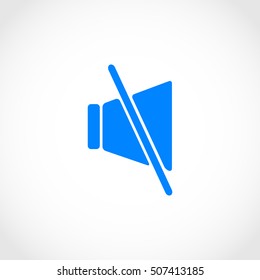Sound off icon, flat design best vector icon