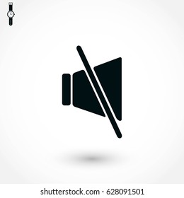 Sound off icon, flat design best vector icon