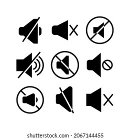 sound off icon or logo isolated sign symbol vector illustration - Collection of high quality black style vector icons