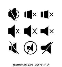 Sound Off Icon Or Logo Isolated Sign Symbol Vector Illustration - Collection Of High Quality Black Style Vector Icons