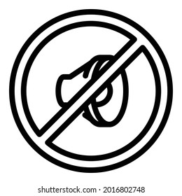 Icono de Apagón. Esbozar el sonido del icono del vector para el diseño web aislado en fondo blanco