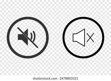 Sound off icon. speaker mute icon. Sound vector icon, music volume symbol. Flat design. Vector illustration. Eps file 118.