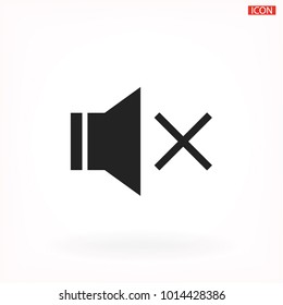 sound off icon vector