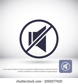 sound off icon vector