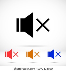 sound off icon vector