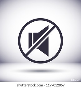 sound off icon vector