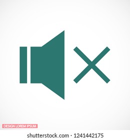 sound off icon vector