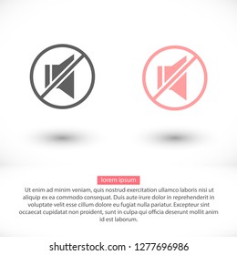 sound off icon vector