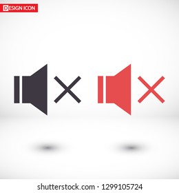 sound off icon vector