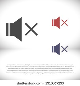 sound off icon vector
