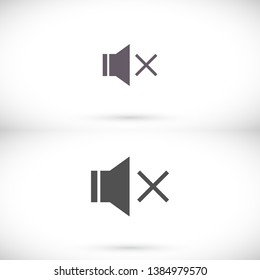 sound off icon vector .