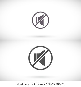sound off icon vector .