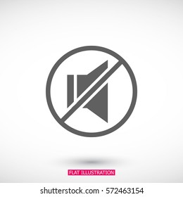 sound off icon vector