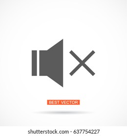 Sound Off Icon Vector