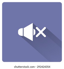 Sound off. icon. vector design