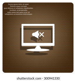 Sound off. icon. vector design