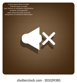 Sound off. icon. vector design