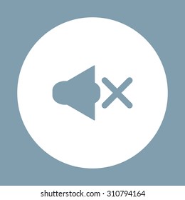 Sound off. icon. vector design