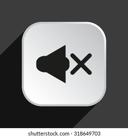 Sound off. icon. vector design